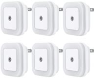 🌙 uigos led night light lamp with automatic dusk to dawn sensor, daylight white, energy efficient plug-in, pack of 6 logo