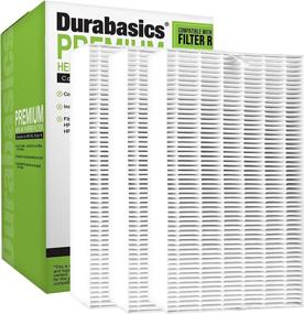 img 4 attached to 🔍 Durable Durabasics 3 Pack of HEPA Filters – Best Honeywell Air Purifier Replacement Filters for Honeywell Air Purifier Filters, Filter R, HEPA Filter Replacement & HPA300