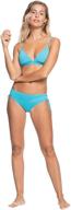 roxy womens classics bikini anthracite logo