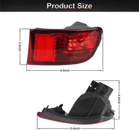 img 1 attached to 🚘 MbuyDIY Right Rear Bumper Reflector Tail Light Passenger Side for 2003-2005 4Runner - High-Quality Replacement