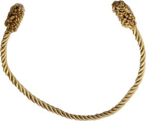 img 4 attached to 🔗 Haute Decor Decorative Twist Ties - 6 Pack of 16-Inch Gold Ties