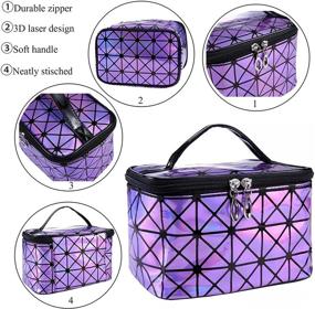 img 2 attached to Holographic Cosmetic Accessories Toiletry Organizer