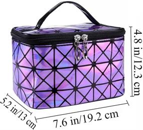 img 1 attached to Holographic Cosmetic Accessories Toiletry Organizer