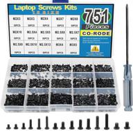 🔧 laptop notebook computer screws kit set: 751pcs with screwdriver for ibm hp dell lenovo samsung sony toshiba gateway logo