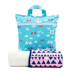 img 2 attached to 🛀 Land Of The Wee - Luxurious Bamboo Hooded Towels for Toddlers to Little Girls - Supremely Absorbent & Soft Bath Wrap - Oversized for up to 55lbs - Free Wet Dry Bag Included