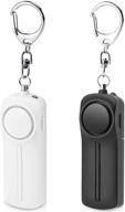🔑 enhanced safesound personal alarm keychain, 130db self defense alarm for women, security siren with led light for children, elderly (long standby/battery included) - pack of 2 logo