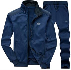 img 4 attached to PASOK Tracksuit Running Sweatsuit Athletic Sports & Fitness in Team Sports
