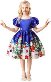 img 4 attached to 👗 HUAANIUE Girls Dress: Christmas Holiday Apparel and Dresses