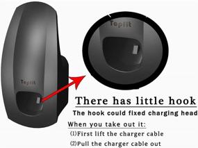 img 3 attached to 🔌 Максимизируйте удобство с органайзером кабеля зарядки EVFIT Charger для Tesla Model 3/S/X/Y (американский стандарт) - держатель для соединения с стеной.