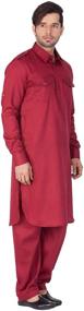 img 3 attached to Elina Fashion Mens Pathani Pakistani Traditional Men's Clothing in Sleep & Lounge