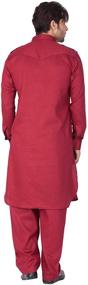 img 2 attached to Elina Fashion Mens Pathani Pakistani Traditional Men's Clothing in Sleep & Lounge
