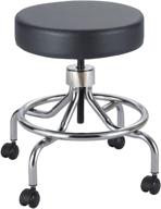 🪑 safco products 3432bl lab stool: low base with screw lift, black - convenient and stylish seating solution for labs and workspaces logo