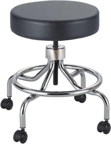 img 2 attached to 🪑 Safco Products 3432BL Lab Stool: Low Base with Screw Lift, Black - Convenient and Stylish Seating Solution for Labs and Workspaces