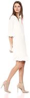 👗 stylish and trendy msk women's casual dress with ruffle hem and sleeve cuff: perfect for day outings logo