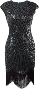 img 1 attached to Vijiv Gatsby Inspired Tassel Flapper Women's Clothing and Dresses: Unleash Your Inner Jazz Age Diva!