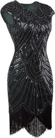 img 3 attached to Vijiv Gatsby Inspired Tassel Flapper Women's Clothing and Dresses: Unleash Your Inner Jazz Age Diva!