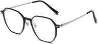 👓 stylish blocking eyeglasses for women - al mg titanium prescription frames logo