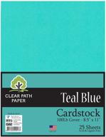 teal blue cardstock 100lb sheets scrapbooking & stamping logo