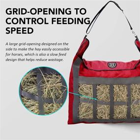 img 2 attached to 🐴 Harrison Howard Heavy Duty Large Capacity Horse Feeding Bag - Premium Durable Slow Feed Hay Bags 1680D Oxford Cloth