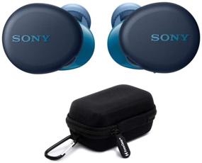 img 4 attached to 🎧 Sony WF-XB700 True Wireless Earbuds with Enhanced BASS (Blue) Bundle: Knox Gear Earphone Case WF-SP800 and WF-XB700 True Wireless Earbuds (2 Items)
