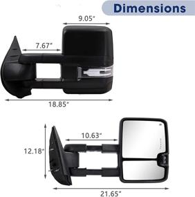 img 1 attached to Towing Mirrors 2007 2013 Silverado Sierra