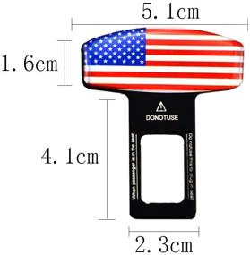 img 3 attached to Enhance Safety and Comfort with our 4-Pack Flag Car Seat Belt Clips