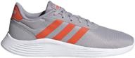 stylish and comfortable adidas k lite racer 2.0 grey/solarred running shoes (fw2541) logo