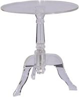 🌟 stylish and sleek: linon hadlee acrylic side table in clear—elevate your space! logo