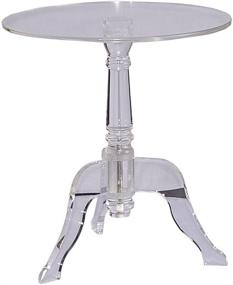 img 4 attached to 🌟 Stylish and Sleek: Linon Hadlee Acrylic Side Table in Clear—Elevate Your Space!