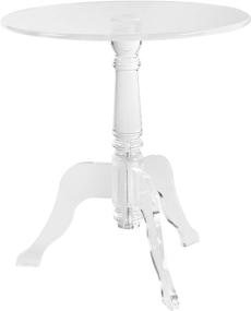 img 1 attached to 🌟 Stylish and Sleek: Linon Hadlee Acrylic Side Table in Clear—Elevate Your Space!