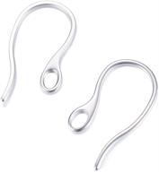 pandahall 100pcs 304 stainless steel earring hooks: high-quality ear wire findings for stunning diy jewelry making logo