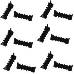 img 1 attached to 🔨 Effortless Hanging Solutions: Small 1" No Nail Sawtooth Picture Hangers in Black Oxide - 100-Pack