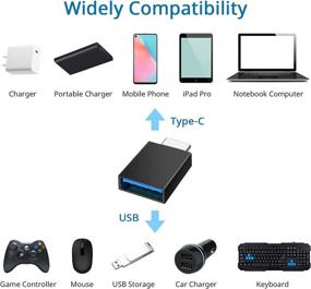 img 3 attached to USB C To USB Adapter (2 Pack) USB C Male To USB 3