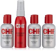 chi infra the essentials kit: complete hair care package 💇 with infra shampoo, 44 iron guard, infra treatment, and silk infusion logo