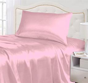 img 2 attached to Belles Whistles Pink Satin Sheet