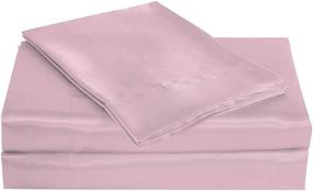 img 4 attached to Belles Whistles Pink Satin Sheet