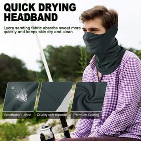 img 1 attached to 🌞 Stay Comfortable and Protected with MCTipro Soft Fleece Neck Gaiter Sun Dust Face Scarf Mask: Perfect for Outdoor Activities!