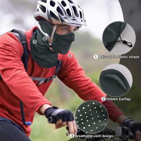 img 3 attached to 🌞 Stay Comfortable and Protected with MCTipro Soft Fleece Neck Gaiter Sun Dust Face Scarf Mask: Perfect for Outdoor Activities!