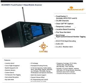 img 3 attached to Uniden BCD996P2 Digital Mobile TrunkTracker V Scanner with 25,000 Advanced Channel Allocation, Close Call RF Capture Technology, 4-Line Alpha Display, Base/Mobile Design, Phase 2, and Location-Based Scanning
