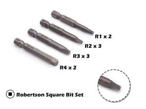 img 3 attached to 🔧 Square Head Screwdriver Bit Set - Robertson Bits #1#2#3#4, Scrulox Screwdriver & Impact Rated 10 Piece Bit Set by Milliontronic