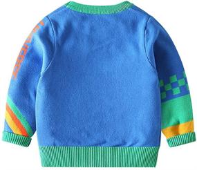 img 3 attached to Mud Kingdom Toddler Crewneck Sweater: Stylish Boys' Clothing for Comfort and Style