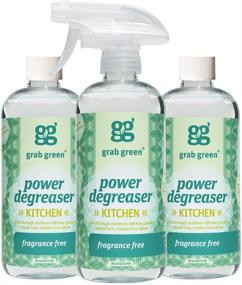 img 4 attached to Grab Green Natural Power Degreaser, Biodegradable, 🌿 Residue-Free, Streak-Free Finish, Fragrance-Free, 16 oz Bottle (3-Pack)