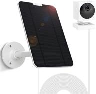 [издание 2021] солнечная панель 4w 5v для камеры wyze cam outdoor с надежным креплением на стену и кабелем питания длиной 13,1 фута (1 шт.), не совместима с wyze v3/v2/pan. логотип