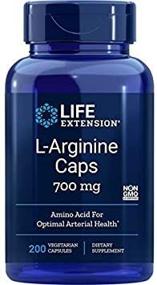 img 1 attached to 💙 Улучшите состояние артерий с помощью капсул L-Arginine от Life Extension 700 мг - без глютена, не содержат ГМО - 200 капсул