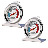 🌡️ 2 pack large dial thermometer for accurate refrigerator freezer temperature monitoring logo