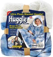 ontel huggle hoodie blanket tie dye logo