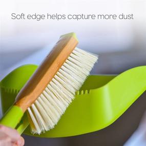 img 2 attached to 🧹 White & Grey Full Circle Clean Team Brush and DustPan Set for Effective Cleaning