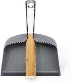 img 4 attached to 🧹 White & Grey Full Circle Clean Team Brush and DustPan Set for Effective Cleaning