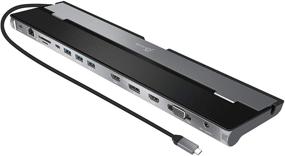 img 4 attached to 😊 j5create USB C Docking Station - Supports 3 Simultaneous Displays, HDMI, DisplayPort, VGA, 100W PD Fast Charging, Gigabit Ethernet, with Type C Cable Compartment (JCD543)