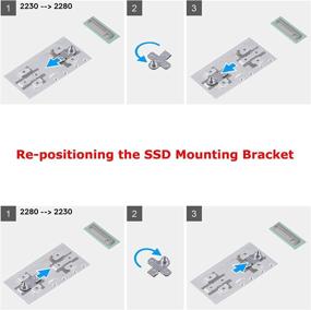 img 3 attached to 🔒 Deal4GO M.2 SSD Mounting Bracket: Secure Storage Solution for Dell G7 7500/7700 Gaming Laptop
